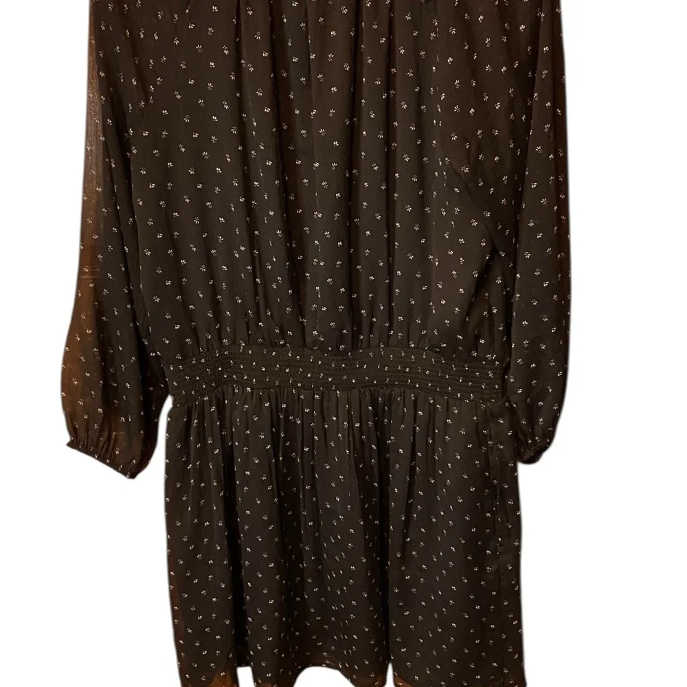Abercrombie & Fitch Black Long Sleeve Mini Dress Size XL - Picture 8 of 8